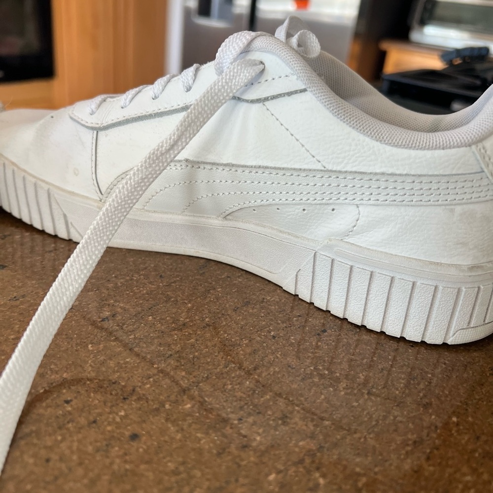 Puma Carina 2.0 White Low-Top  Sneakers Women’s 9.5 - Picture 10 of 14
